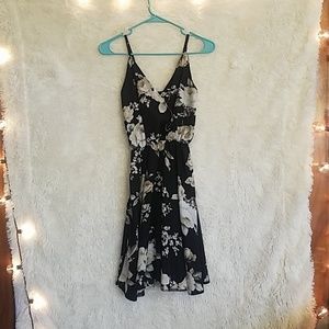 Black floral dress